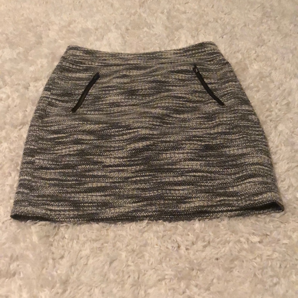 Loft Mini Skirt with Zipper Pockets